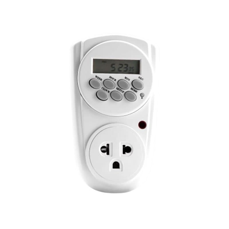 Ổ cắm hẹn giờ ĐQ ESK DT08 W 13 ( Điều chỉnh điện tử, 1 lỗ - 3 chấu, trắng)