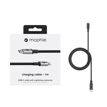 Ảnh Cáp USB-C to Lightning mophie 1M Black - 409903202