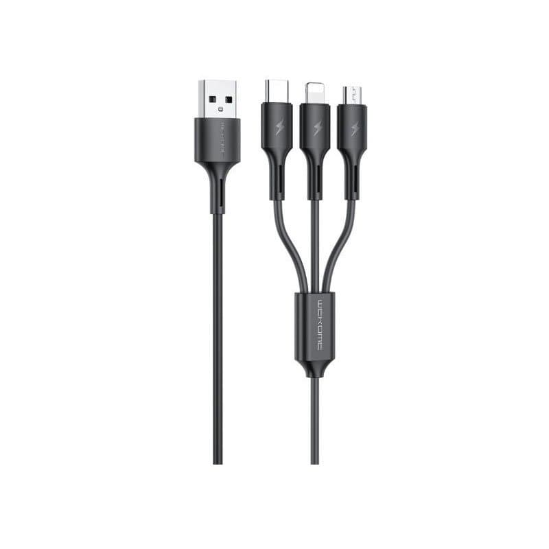 Cáp sạc 3 trong 1 WK WDC-137 Upine series 1m