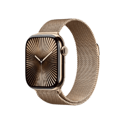 Apple Watch Series 10 46mm 4G Viền Titan Dây Thép Size S/M vàng MC7T4SA/A