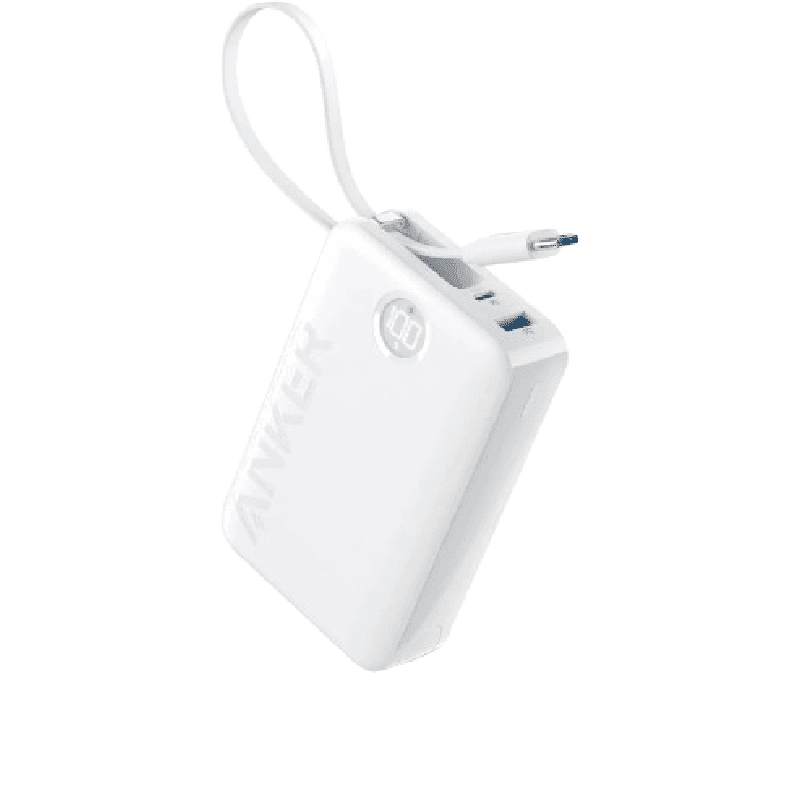 Sạc dự phòng Anker 1C1A 22.5W 20000mah (Built-In USB-C Cable) Trắng (White) B2B_A1647H21