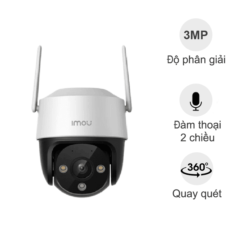 Camera ngoài trời iMou Cruiser SE+ S31FEP (3MP, đàm thoại, quay quét, đêm full màu)