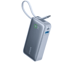 Sạc dự phòng Anker Nano 1A1C 30W 10K (Built-In USB-C Cable) Xanh dương (Blue) B2B_A1259H31
