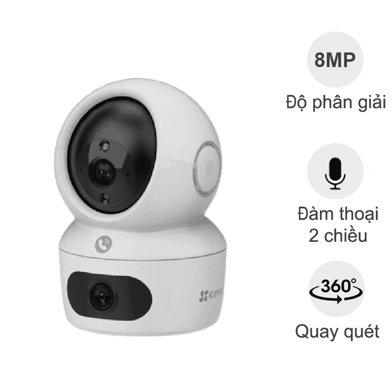 Camera Wifi Ezviz CS-H7C Dual (4MP+4MP, đàm thoại, quay quét)