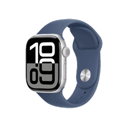 Apple Watch Series 10 42mm 4G Viền Nhôm Dây Cao Su Size S/M Bạc MWX33SA/A