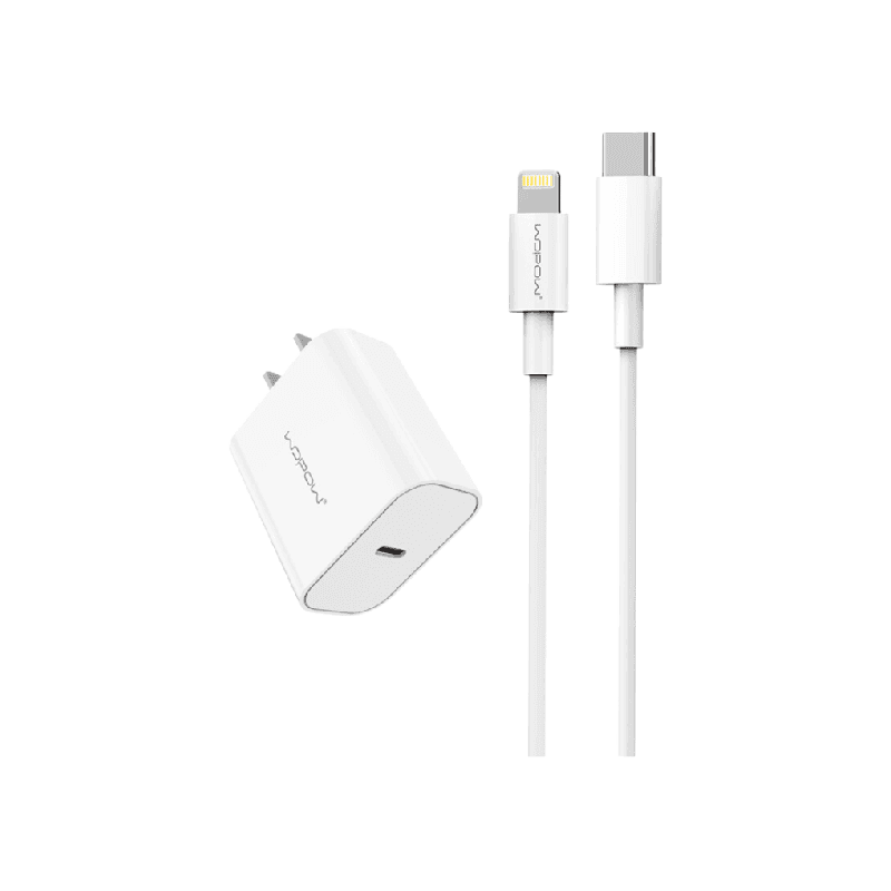Bộ củ sạc Wopow 20W USB-C + dây C to lightning Q46/ Q85CL