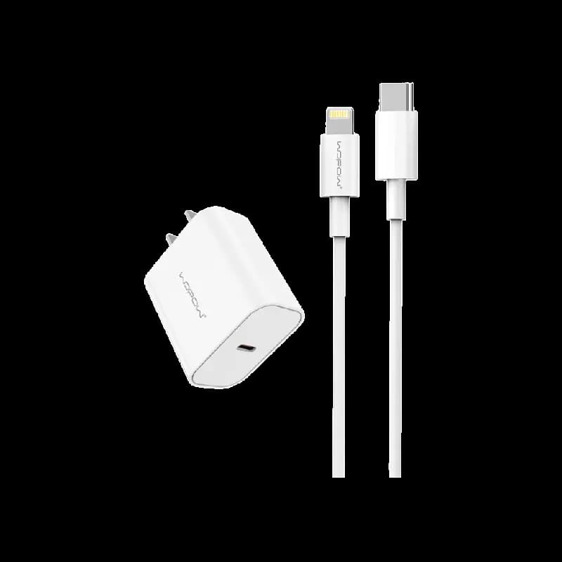 Ảnh Bộ củ sạc Wopow 20W USB-C + dây C to lightning Q46/ Q85CL