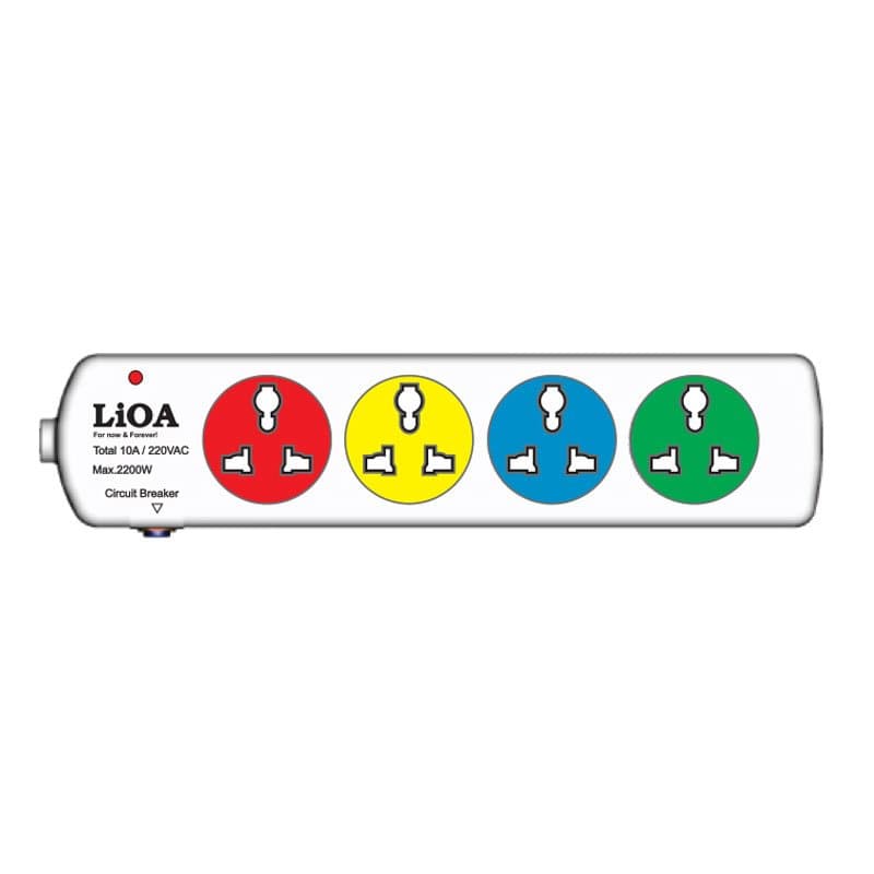 Ảnh Ổ cắm Lioa 4DN có CB dây 3mx2 10A