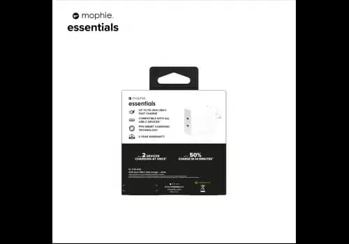 Ảnh Củ sạc mophie Essentials PD 45W 2C White - 409912231