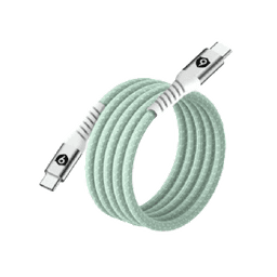 Cáp từ tính tự cuộn 9FIT USB-C to USB-C 1M Green - 9C10MCCG