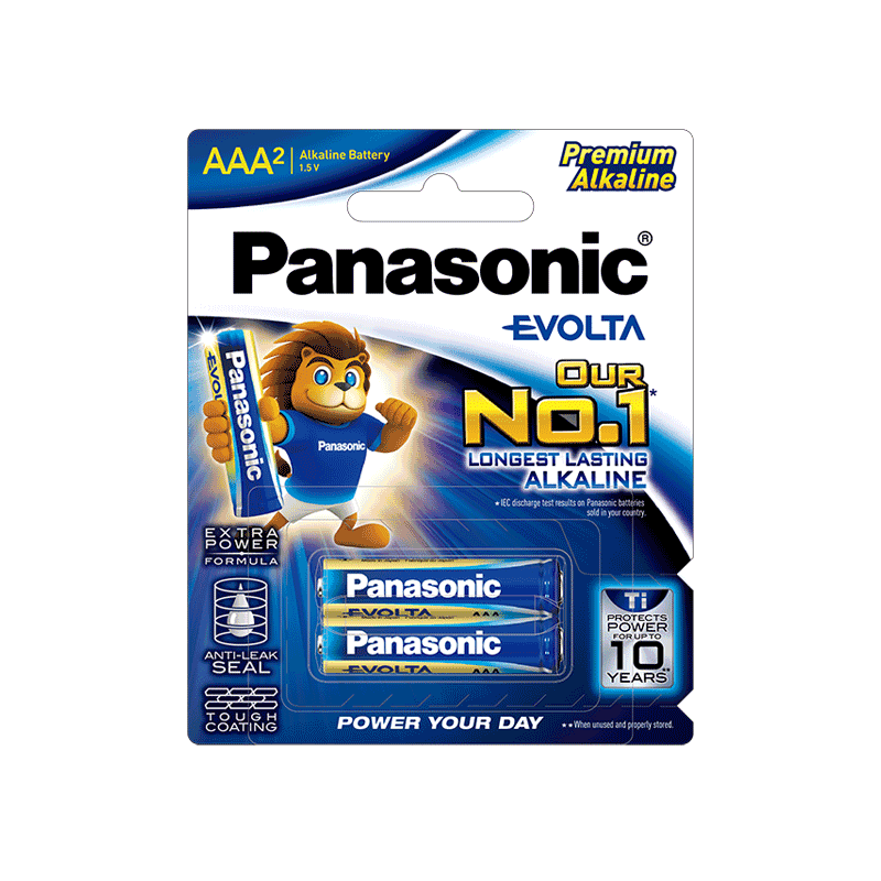 Pin Panasonic Evolta LR03EG/2B(LR03G/2B-V) - 2 viên AAA/ vỉ