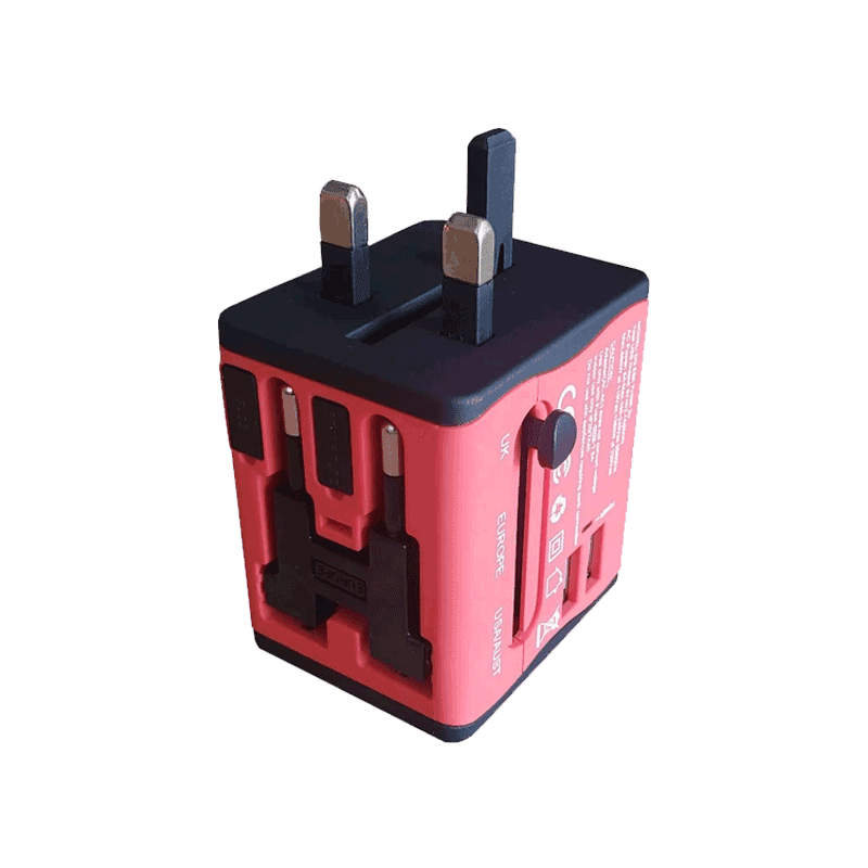 Ổ cắm du lịch Điện Quang ĐQ ESK TV06R 2U (màu đỏ - 2 cổng USB)