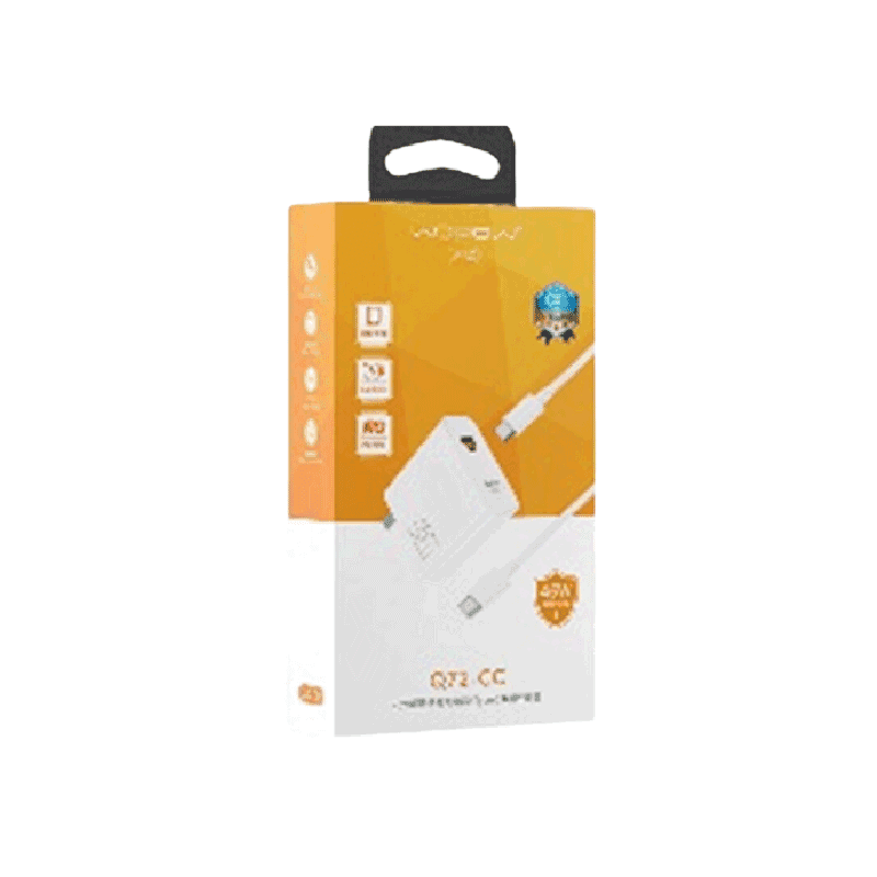 Bộ củ sạc Wopow 45W 2 cổng (USB & TypeC) + dây C to C Q72CC