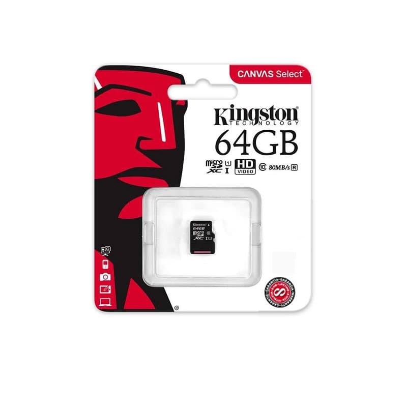 Thẻ nhớ điện thoại micro SD Kingston 64Gb Class10