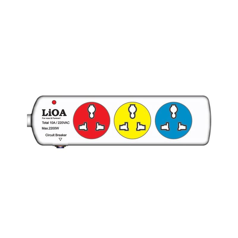 Ổ cắm Lioa 3DN có CB dây 3mx2 10A
