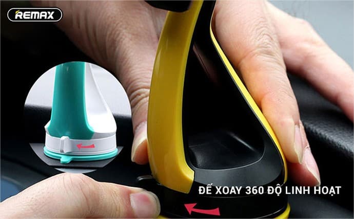 Ảnh Giá kẹp điện thoại trên ô tô Remax RM-C15