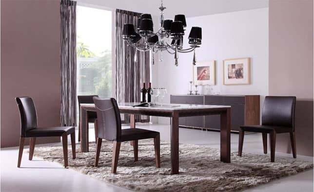 Bàn ăn, T089-1A màu Walnut (3) Đồ nội thất