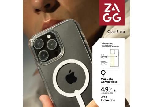 Ảnh Ốp lưng iPhone 16 Pro - ZAGG ESNTL Snap - Clear - 702315567