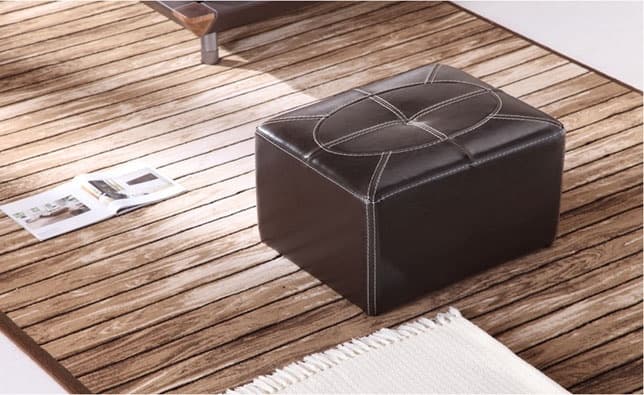 Đôn da chữ nhật JB088-2 màu Walnut (1)