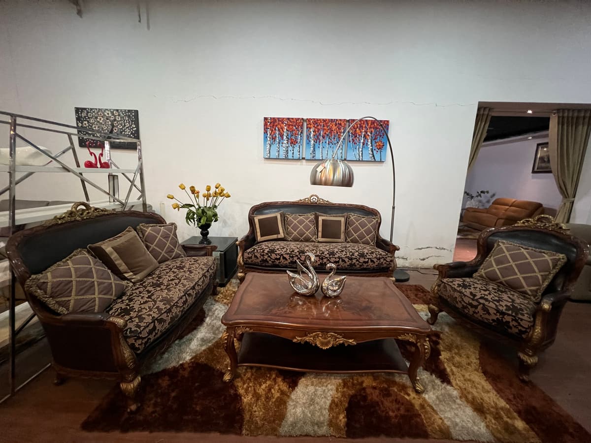 Sofa 1+2+3, V3007B (3) - Thương hiệu Monarchy