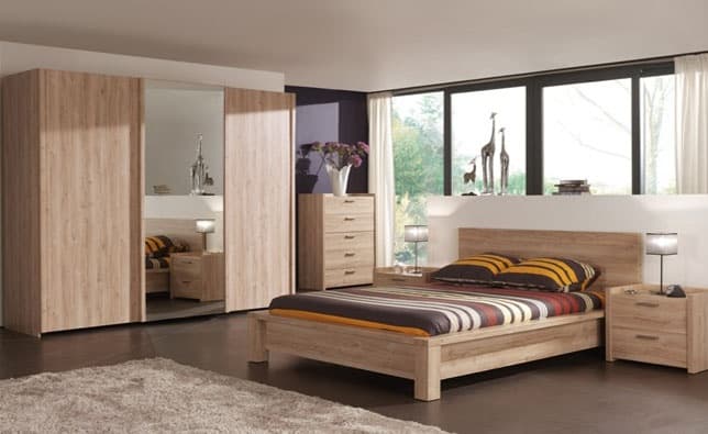 Giường đôi Neyt 1.8m, MONAB18SP200 màu oak (3) - Hãng Neyt nhập khẩu từ Bỉ