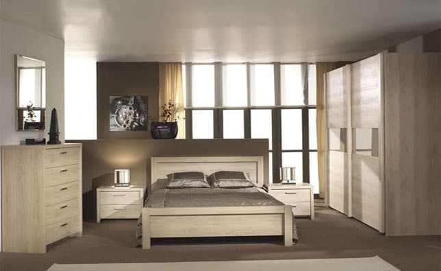 Giường 1.8m, OLGAB18SP200 màu oak (3) - Hãng Neyt nhập khẩu từ Bỉ