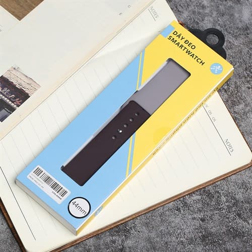 Ảnh Dây silicone MVW mặt 44mm M02-01-44 Nâu Tím