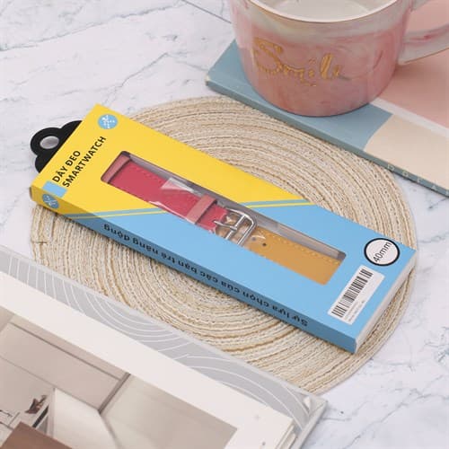 Ảnh Dây da MVW mặt 40mm M07-01-40 Nâu Đỏ