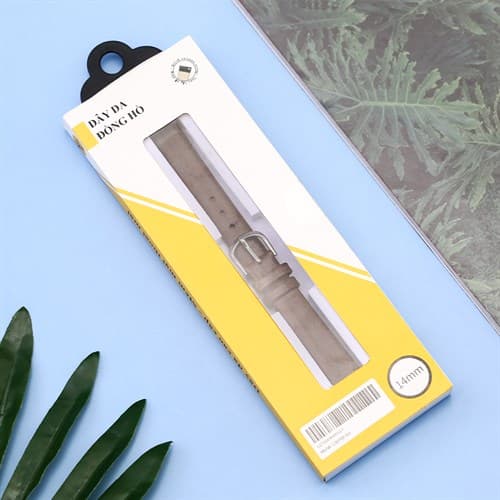 Ảnh Dây da đồng hồ 14mm LS058-02 Nâu