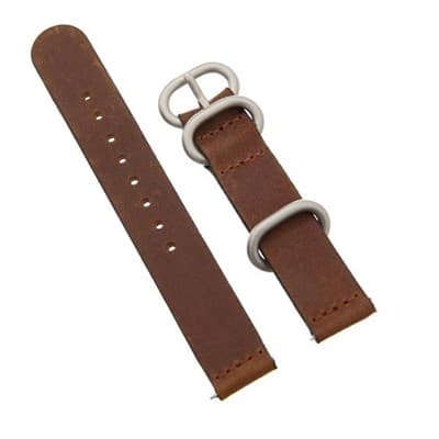 Dây da đồng hồ 16mm G041 Nâu Điện tử, Viễn thông