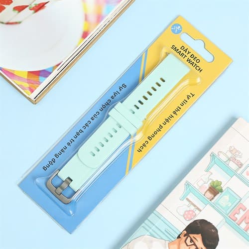 Ảnh Dây silicone đồng hồ 20mm RZ-JM20 Xanh bạc hà