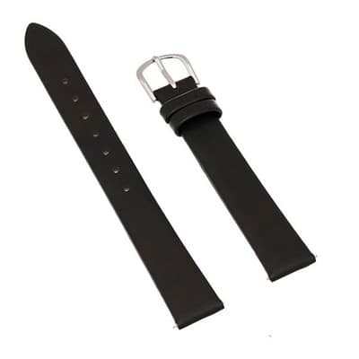Dây da đồng hồ 14mm LS059-02 Đen Điện tử, Viễn thông