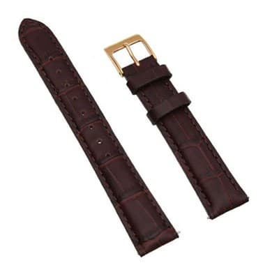 Dây da đồng hồ 16mm L016-03-16 Nâu Điện tử, Viễn thông