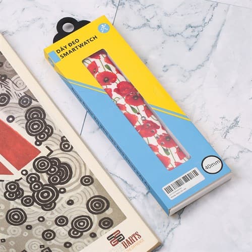 Ảnh Dây silicone MVW mặt 40mm M05-01-40 Hoa văn