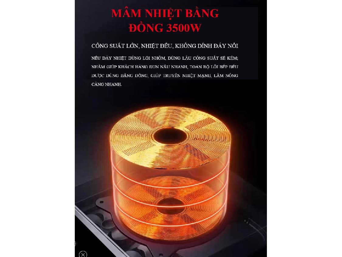 Ảnh Bếp từ công nghiệp cảm ứng Tiross TS8043 3500W