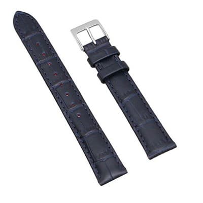 Dây da tổng hợp đồng hồ 16mm L003-03-16 Xanh dương