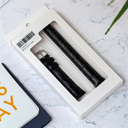 Ảnh Dây da tổng hợp đồng hồ 16mm F1012.41 Đen