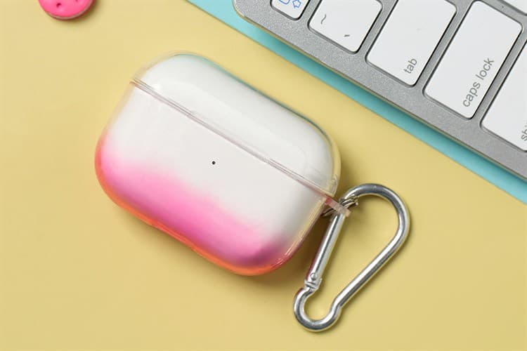 Ảnh Túi đựng Airpods Pro Nhựa dẻo TPU kèm móc JM NAP18