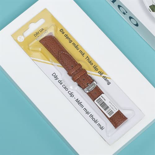 Ảnh Dây da đồng hồ 18mm SL101-01 Nâu