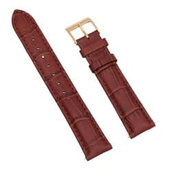 Dây da đồng hồ 18mm L006-04-18 Nâu