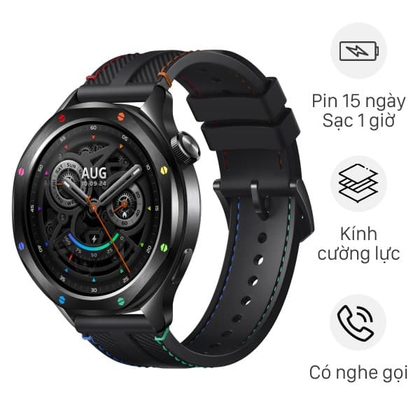Ảnh Đồng hồ thông minh Xiaomi Watch S4 47mm Đen Cầu Vồng