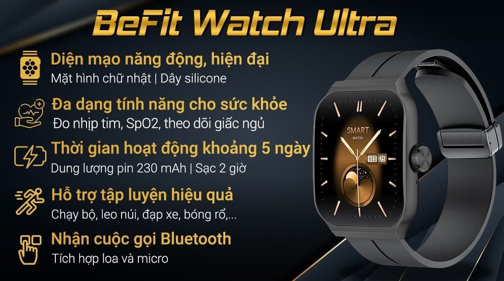 Ảnh Đồng hồ thông minh BeFit Watch Ultra 52.6mm