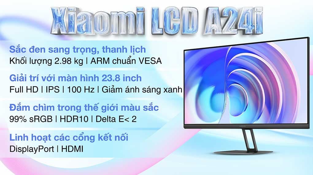 Ảnh Màn hình Xiaomi A24i 23.8 inch FHD/IPS/100Hz/6ms/HDMI