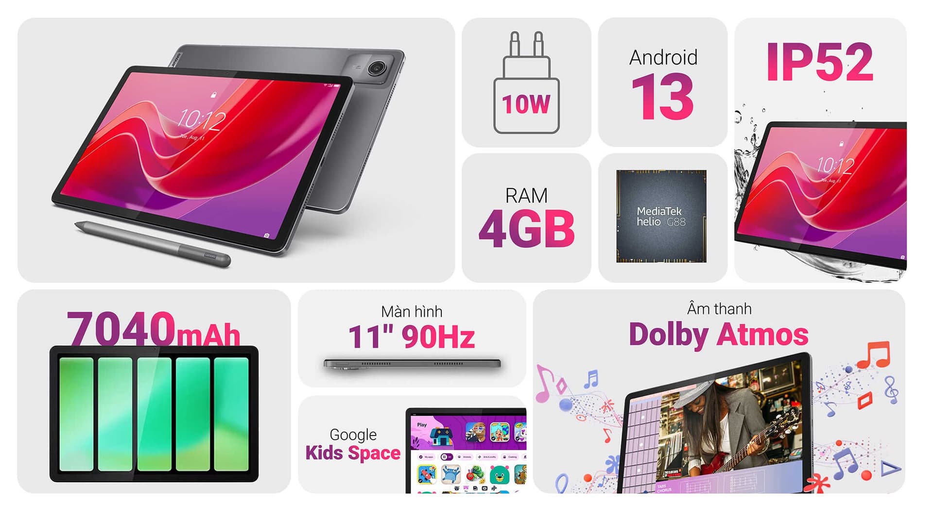 Ảnh Máy tính bảng Lenovo Tab M11 4G 4GB/128GB