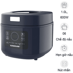 Nồi Cơm Điện Tử Sunhouse SHD8802 1 Lít