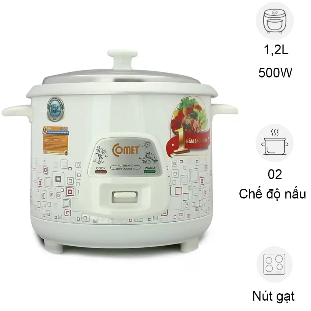 Ảnh Nồi Cơm Điện Comet CM8009 1.2 Lít