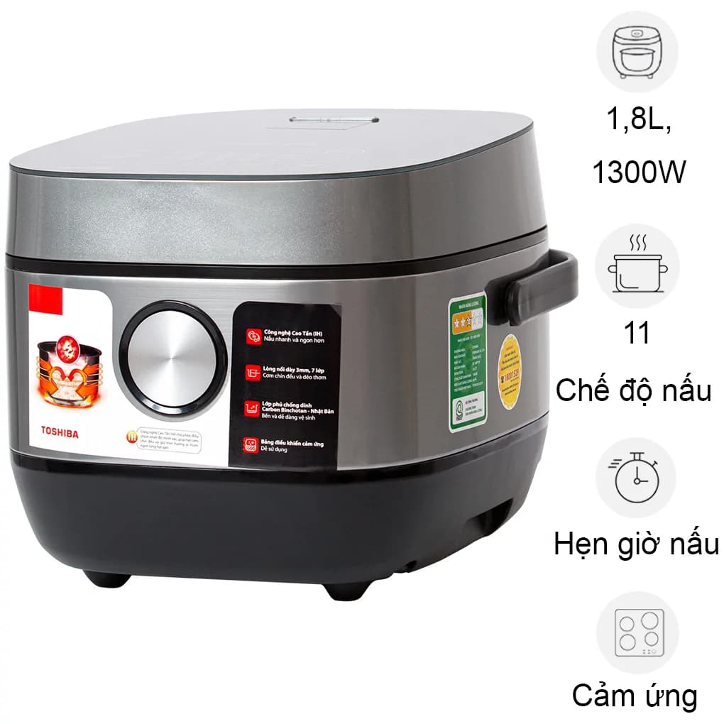 Ảnh Nồi Cơm Điện Toshiba RC-18IP1PV 1.8 lít