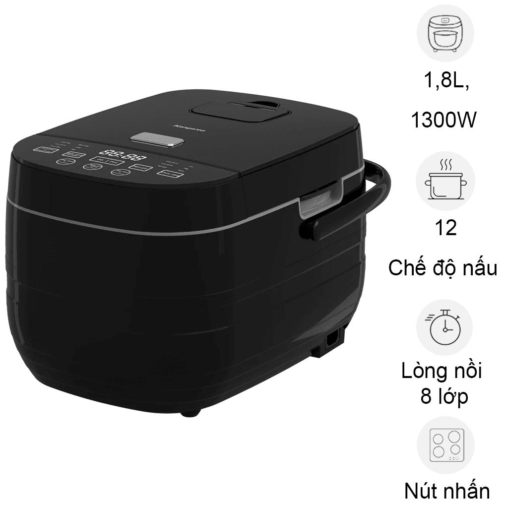 Nồi Cơm Điện Cao Tần Kangaroo KGR18IH3 1.8 Lít
