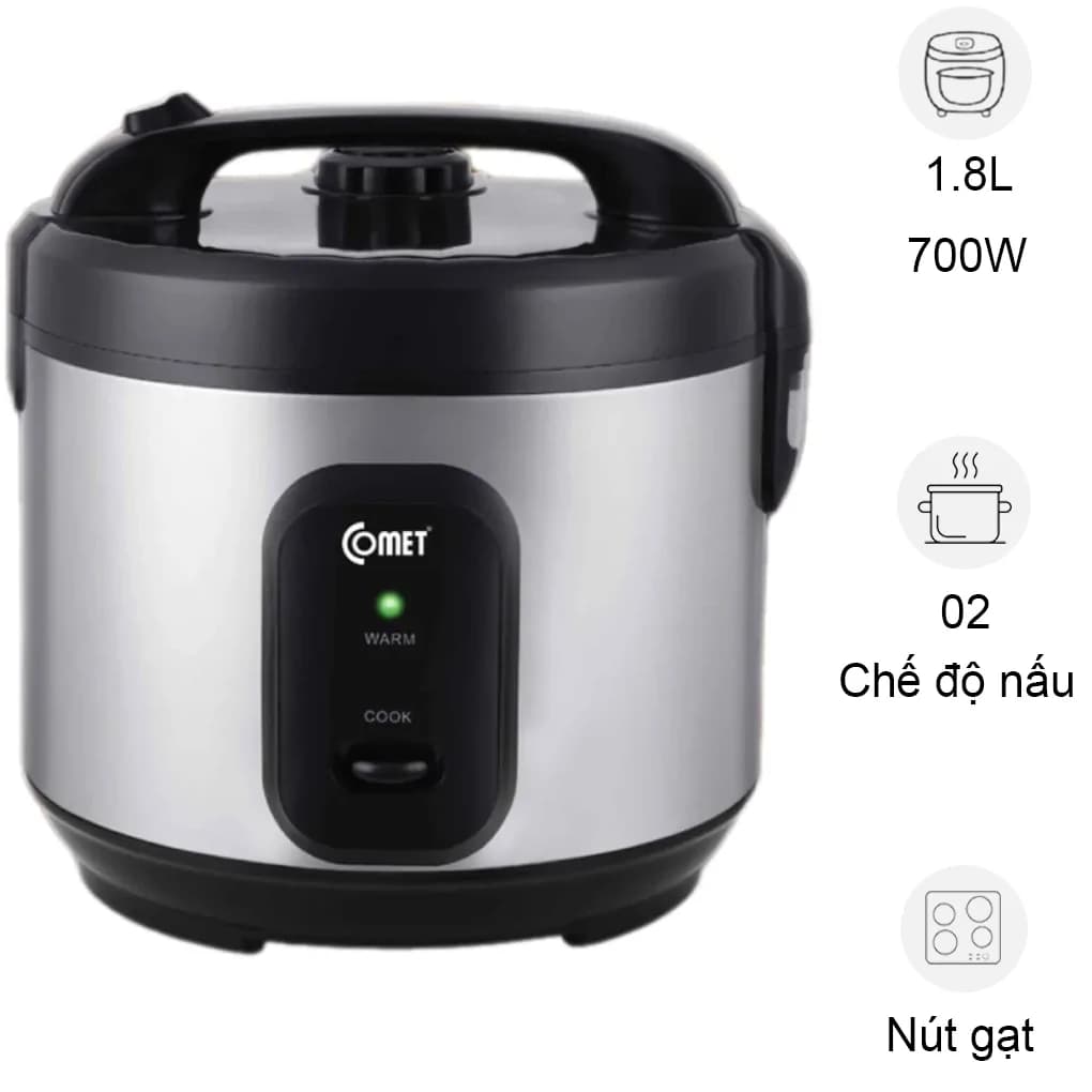 Ảnh Nồi Cơm Điện Comet CM8068 1.8 Lít