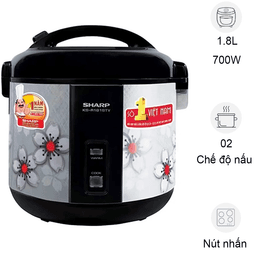 Nồi Cơm Điện Sharp KS-NR181STV &#34;SS&#34; 1.8 lít